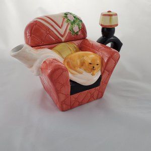 Orange Cat Teapot by Houston Harvest